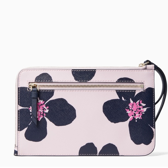 Kate Spade Grand Floral L-zip Wristlet - Picture 5 of 9